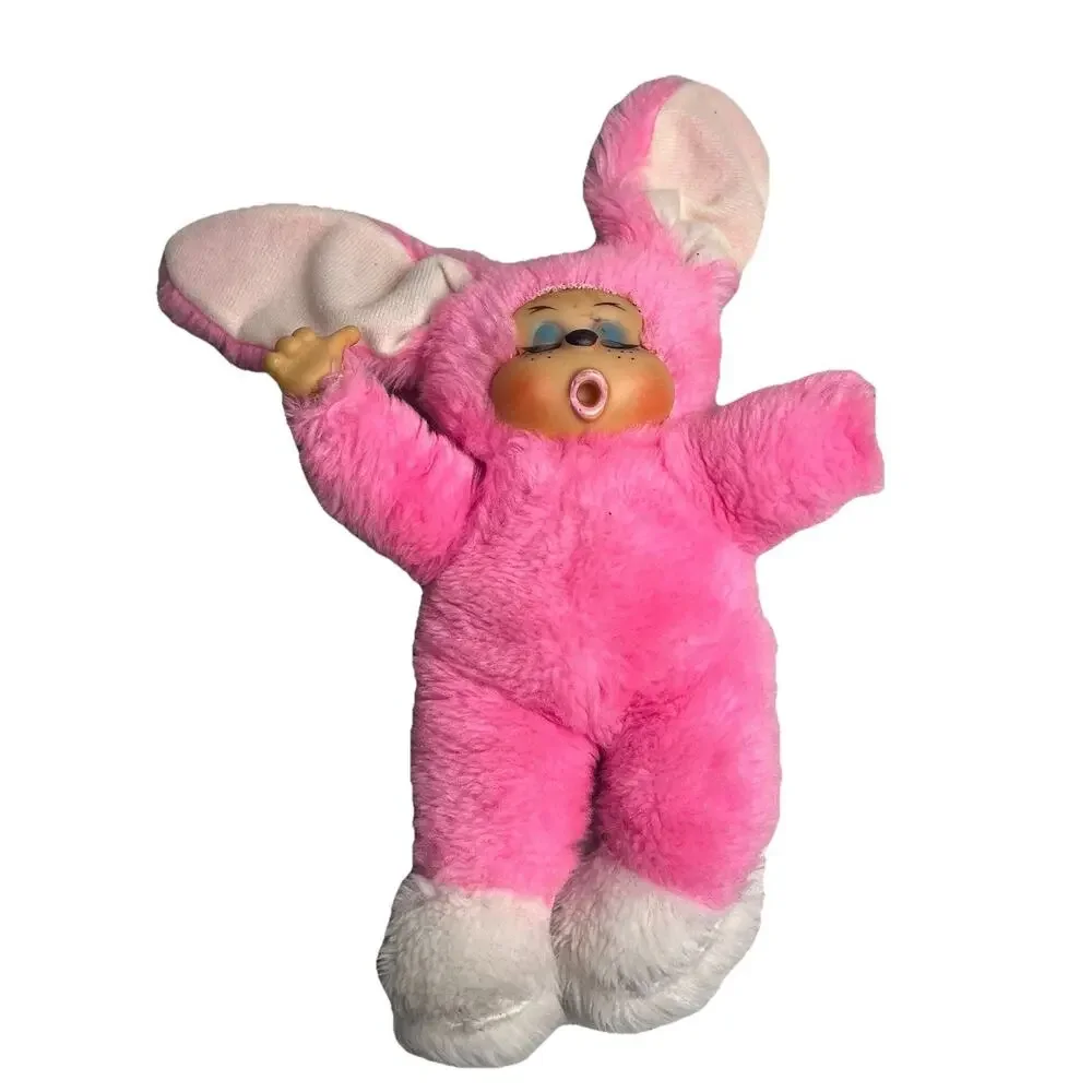 Vintage 1977 Russ Berrie Bon Bon Pink Thumb Sucker Plush Stuffed Animal 12